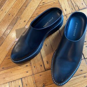 Jenni Kayne Black Leather Mules